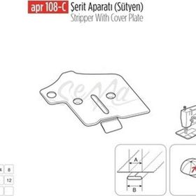 Apr Apere Apr 108-C 25 mmx12 mm Sütyen Şerit Aparatı