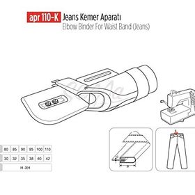 Apr Apere Apr 110-K 100 mmx40 mm Jeans Kemer Aparatı