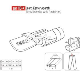 Apr Apere Apr 110-KT 110 mmx42 mm Keten Kemer Aparatı
