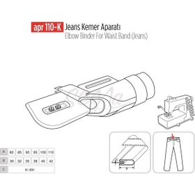 Apr Apere Apr 110-KT 110 mmx42 mm Keten Kemer Aparatı