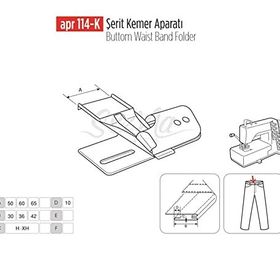 Apr Apere Apr 114-K 75 mmx45 mm Şerit Kemer Kavisli Aparatı