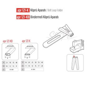 Apr Apere Apr 121-KB 25 mmx10 mm Bindirmeli Köprü Aparatı