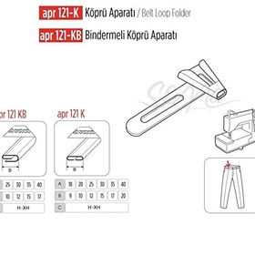 Apr Apere Apr 121-KB 25 mmx10 mm Bindirmeli Köprü Aparatı