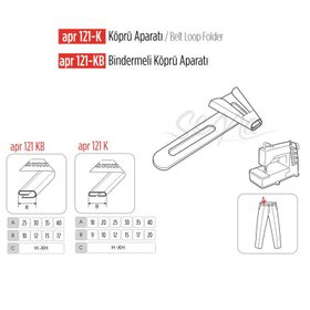 Apr Apere Apr 121-KB 40 mmx17 mm Bindirmeli Köprü Aparatı