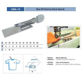 Apr Apere Apr 13-R 25 mmx7 mm Biye Çift Kıvırma Klorat (Etek) Aparatı