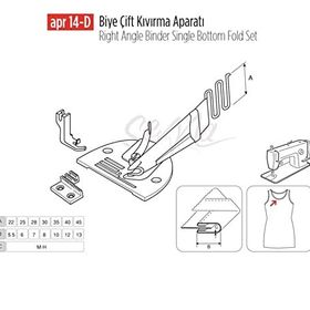 Apr Apere Apr 14-D 45 mmx14 mm Biye Çift Kıvırma Aparatı