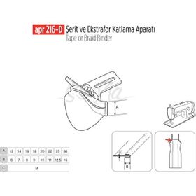 Apr Apere Apr 216-D 20 mmx10 mm Şerit ve Ekstrafor Katlama Aparatı