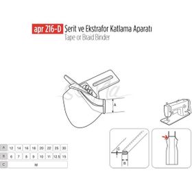 Apr Apere Apr 216-D 30 mmx15 mm Şerit ve Ekstrafor Katlama Aparatı