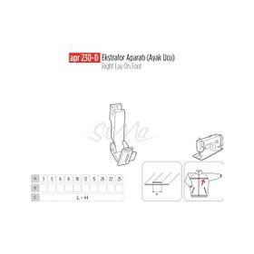 Apr Apere Apr 230-D 16 mm (Ayak Ucu) Ekstrafor Aparatı