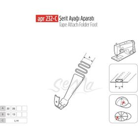 Apr Apere Apr 232 10 mm Şerit Ayak Aparatı