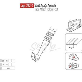 Apr Apere Apr 232 10 mm Şerit Ayak Aparatı