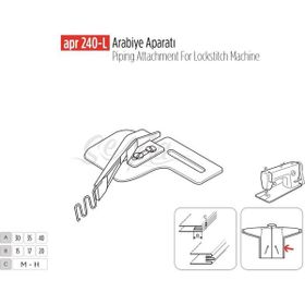 Apr Apere Apr 240-L 30 mmx15 mm Arabiye Aparatı