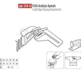 Apr Apere Apr 244-D 30 mmx15 mm Fitilli Arabiye Aparatı