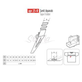Apr Apere Apr 25-R 22 mmx11 mm Şerit Aparatı