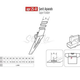 Apr Apere Apr 25-R 60 mmx30 mm Şerit Aparatı