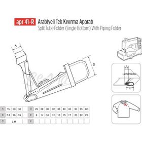 Apr Apere Apr 41-R 25 mmx12 mm Arabiye Tek Kıvırma Aparatı
