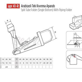 Apr Apere Apr 41-R 30 mmx10 mm Arabiye Tek Kıvırma Aparatı