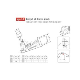 Apr Apere Apr 41-R 45 mmx17 mm Arabiye Tek Kıvırma Apara
