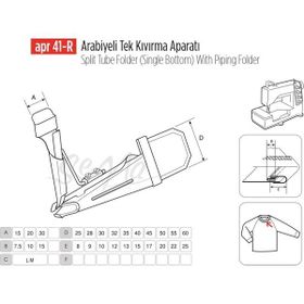 Apr Apere Apr 41-R 45 mmx17 mm Arabiye Tek Kıvırma Apara