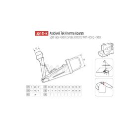 Apr Apere Apr 41-R 50 mmx20 mm Arabiye Tek Kıvırma Aparatı