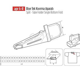 Apr Apere Apr 6-R 20 mmx10 mm Biye Tek Kıvırma Aparatı