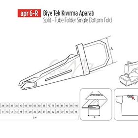 Apr Apere Apr 6-R 25 mmx8 mm Biye Tek Kıvırma Aparatı