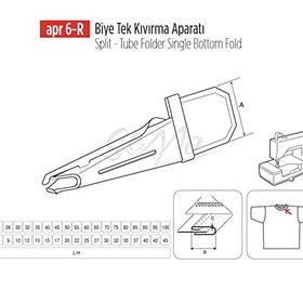 Apr Apere Apr 6-R 28 mmx9 mm Biye Tek Kıvırma Aparatı