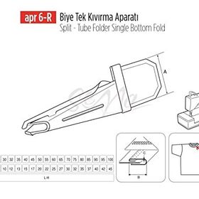 Apr Apere Apr 6-R 32 mmx12 mm Biye Tek Kıvırma Aparatı