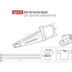 Apr Apere Apr 6-R 32 mmx12 mm Biye Tek Kıvırma Aparatı