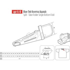 Apr Apere Apr 6-R 55 mmx22 mm Biye Tek Kıvırma Aparatı