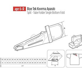 Apr Apere Apr 6-R 55 mmx22 mm Biye Tek Kıvırma Aparatı