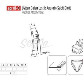 Apr Apere Apr 81-0 10 mm Üstten Gelen Sabit Lastik Aparatı