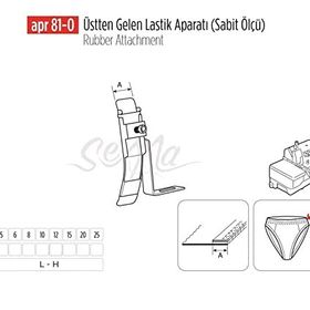 Apr Apere Apr 81-0 12 mm Üstten Gelen Sabit Lastik Aparatı