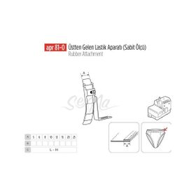 Apr Apere Apr 81-0 20 mm Üstten Gelen Sabit Lastik Aparatı