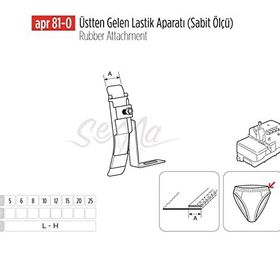 Apr Apere Apr 81-0 20 mm Üstten Gelen Sabit Lastik Aparatı