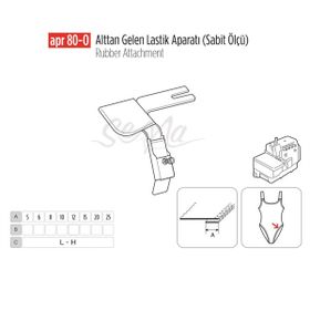 Apr Apere Apr80-0 30 mm Ayarlı Alttan Gelen Lastik Reçme Bağlantılı Aparat