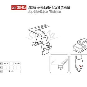 Apr Apere APR80-0A 30 mm Ayarlı Alttan Gelen Lastik Aparat