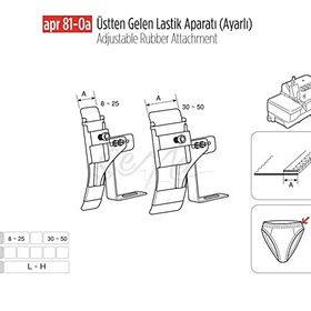 Apr Apere Apr81-0A 35 mm Üstten Gelen Ayarlı Lastik Aparatı