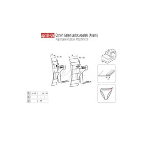 Apr Apere Apr81-0A 50 mm Üstten Gelen Ayarlı Lastik Aparatı