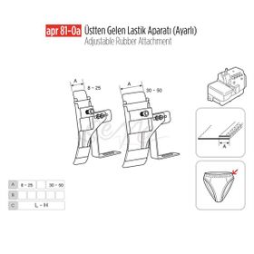 Apr Apere Apr81-0A 50 mm Üstten Gelen Ayarlı Lastik Aparatı