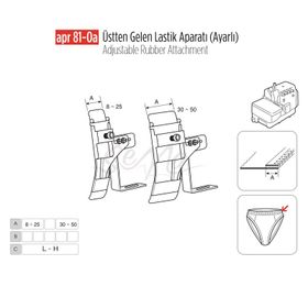 Apr Apere Apr81-0A 50 mm Üstten Gelen Ayarlı Lastik Aparatı