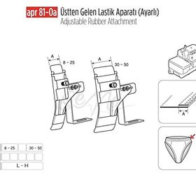 Apr Apere Apr81-0A 50 mm Üstten Gelen Ayarlı Lastik Aparatı