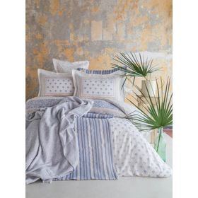 Apricitas Florantine Blue Tek Kişilik Timeless Yatak Örtüsü