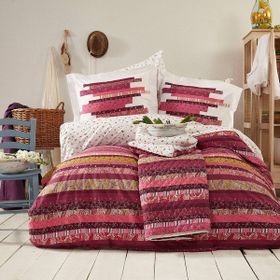 Apricitas Home Rachel Mürdüm Çift Kişilik Nevresim Takımı