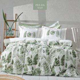 Apricitas Pelda 160x220 cm Yeşil Tek Kişilik Nevresim Takımı