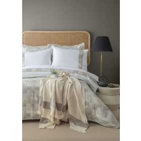 Apricitas Piazza Beige Çift Kişilik Timeless Prime Yatak Örtüsü Seti