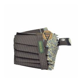 April A-217l Kahve Kadın Tam Otomatik Puantiyeli Şemsiye