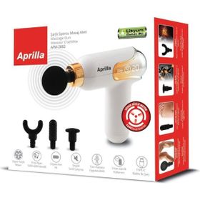 Aprilla AFM-2892 Beyaz Şarjlı Sporcu Masaj Aleti