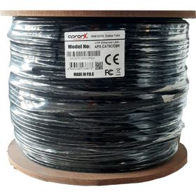Apronx CAT6 23AWG 305 mt Outdoor 0.57 mm Siyah UTP Kablo