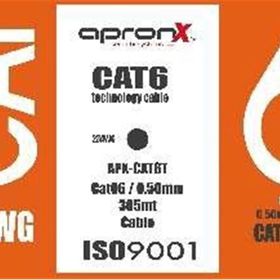 Apronx CAT6 23AWG 305 mt Outdoor 0,50 mm Gri Utp Kablo
